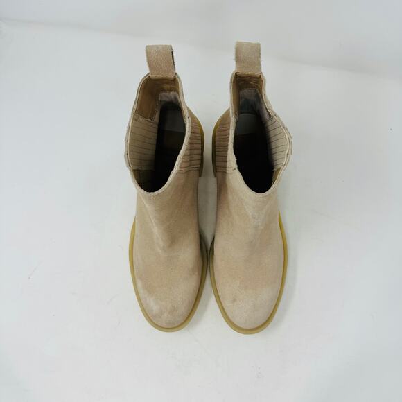 Dolce Vita Celia Tan Suede Lug Sole Ankle Boots Size 8M - Picture 6 of 15